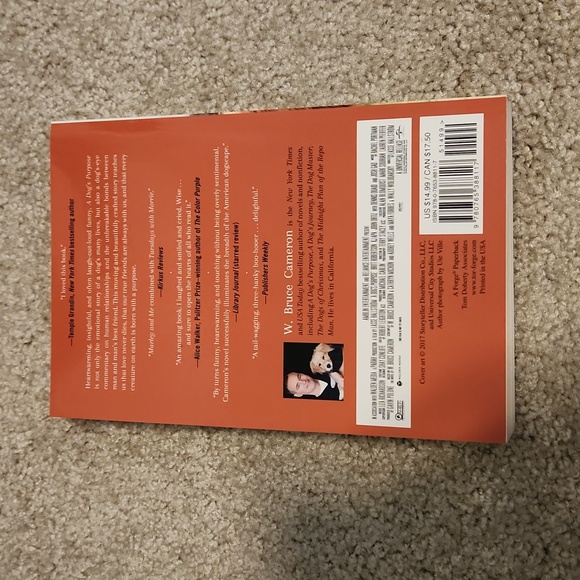 A Dog's Purpose Book by W. Bruce Cameron - Picture 2 of 2